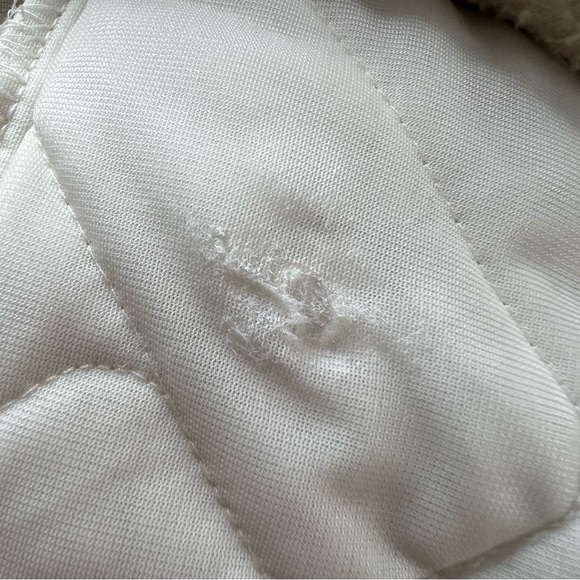 Columbia Sweet View Hooded Sherpa Fleece Quilted Pullover chalk/ancient fossil M - Picture 16 of 16